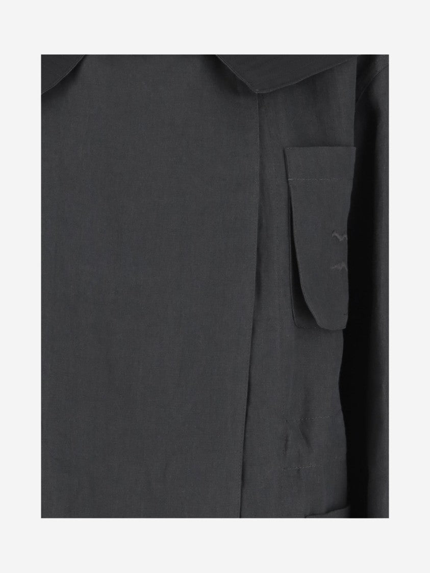 Giorgio Armani Hooded Linen Jacket