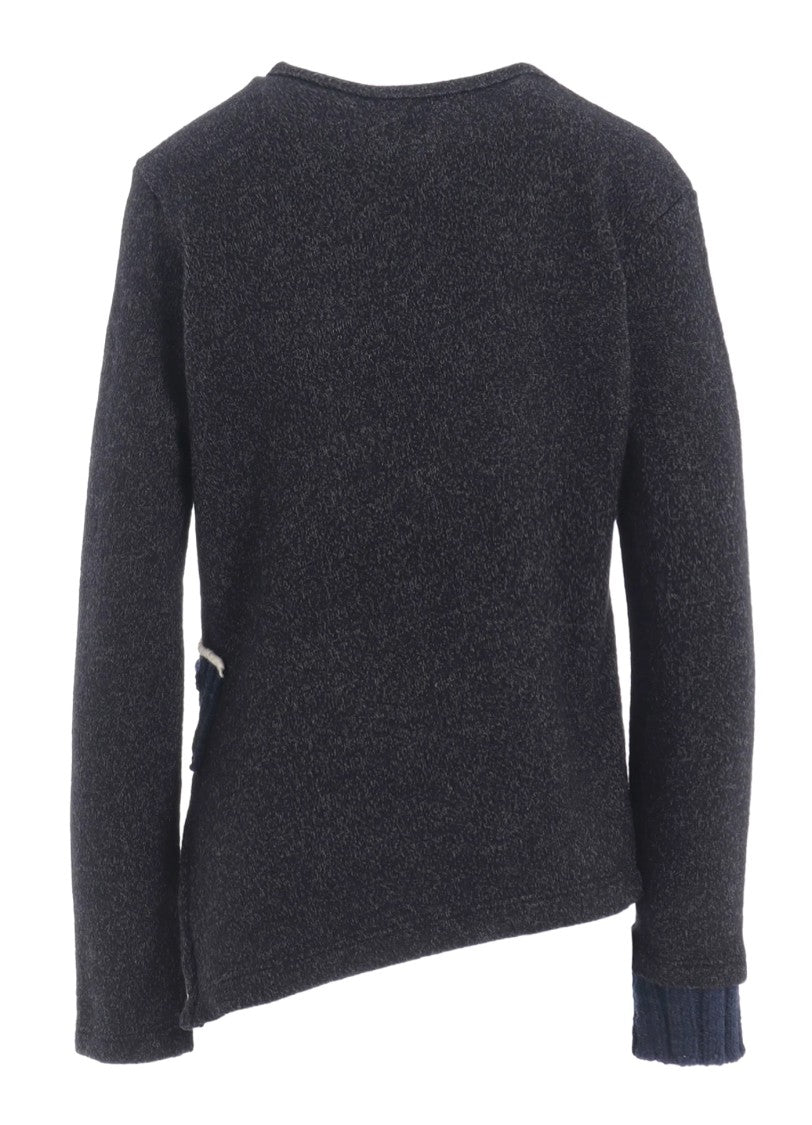 Yohji Yamamoto Charcoal Wool Blend Sweater