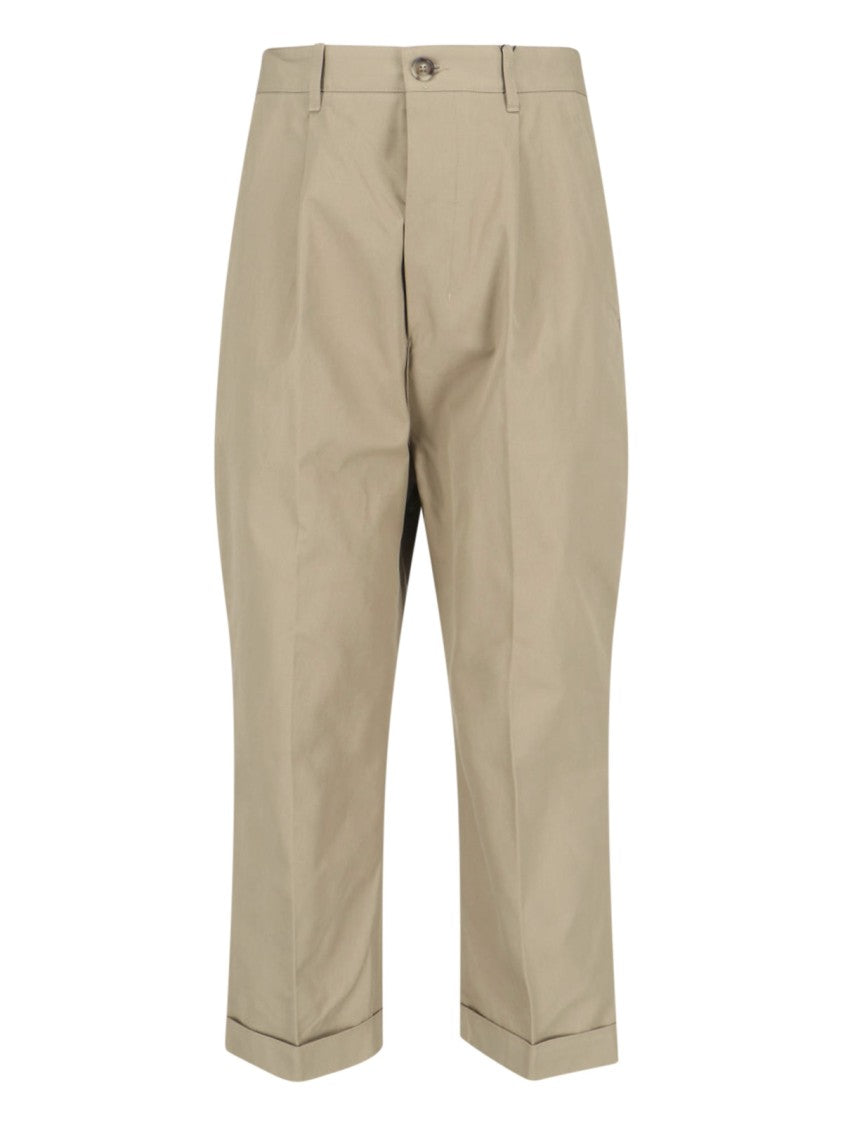 Ami Paris Straight-Leg Casual Trousers With Tailored Silhouette