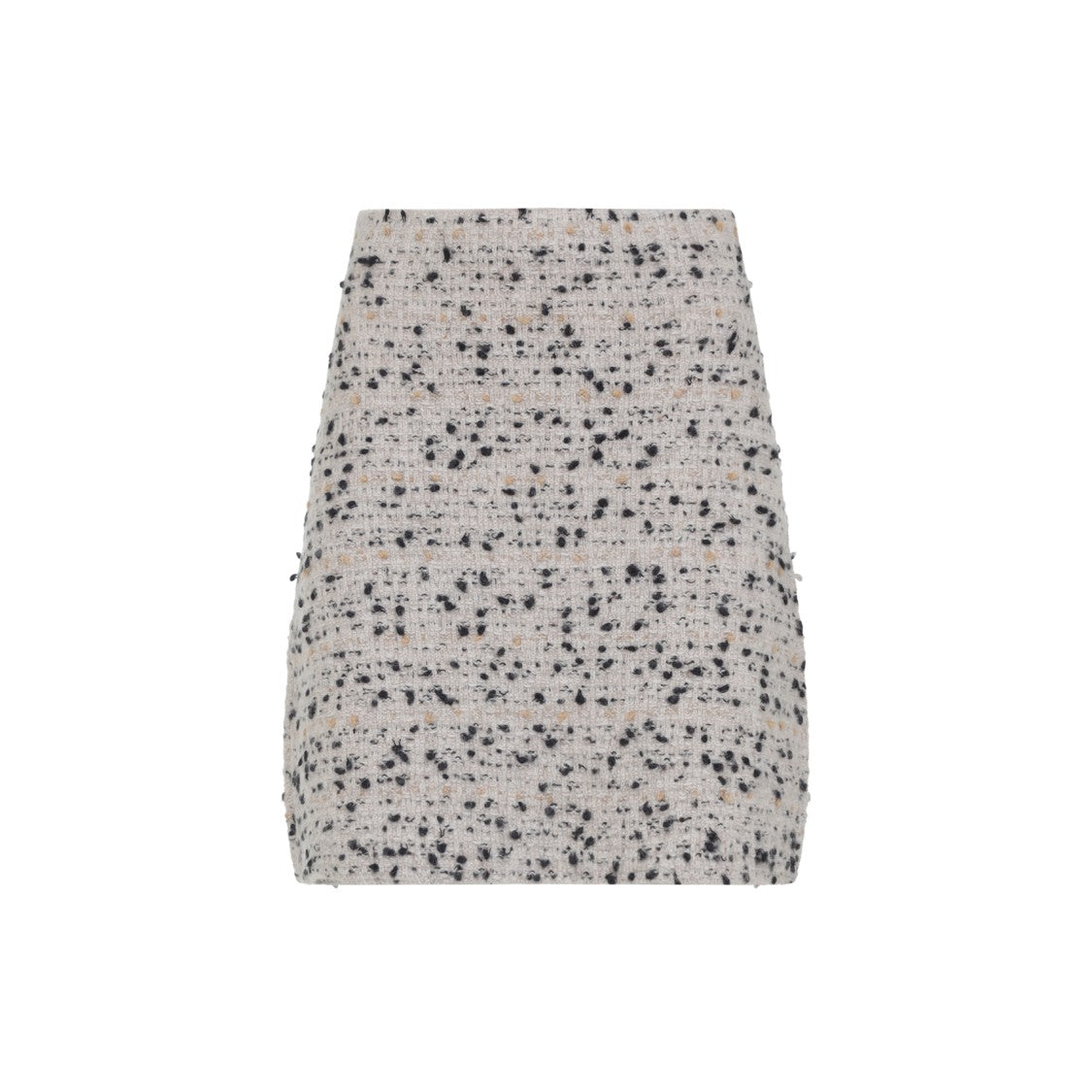 Fabiana Filippi Bouclé White And Black Wool Mini Skirt