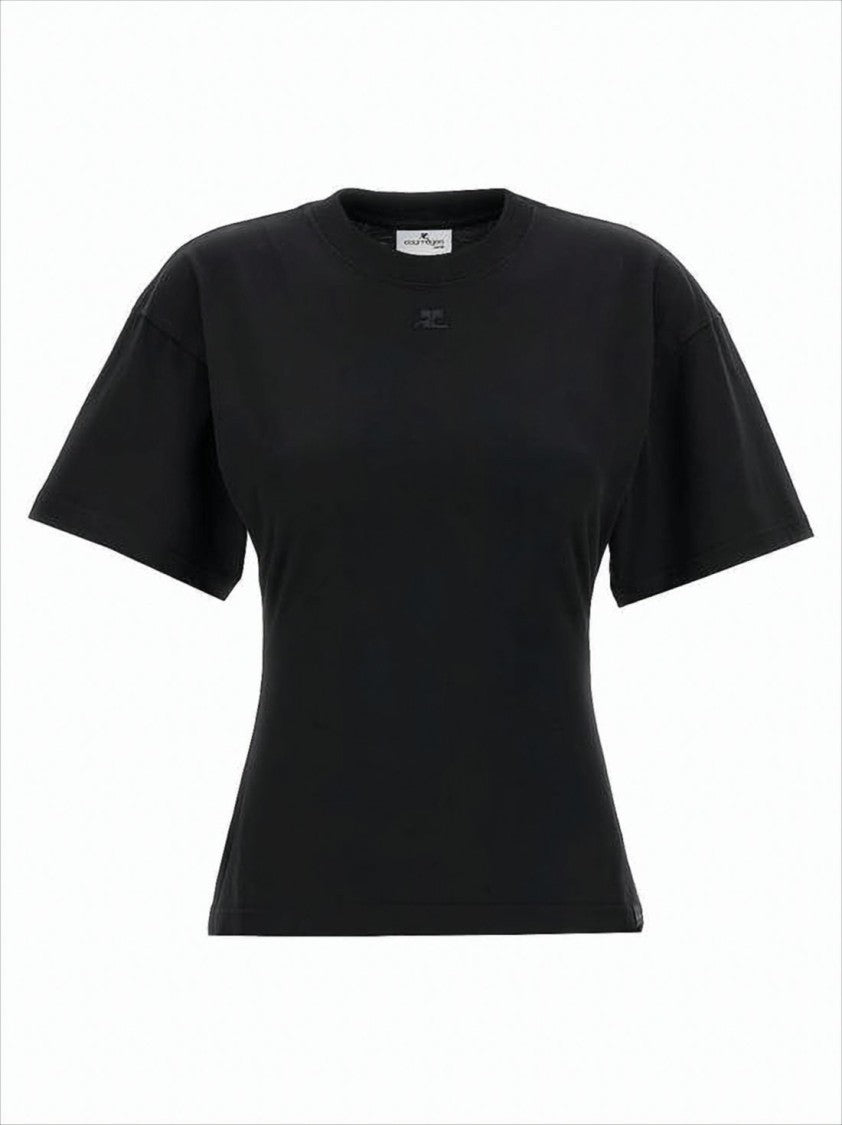 Courrèges Fitted Short-Sleeve T-Shirt With Subtle Logo Detail