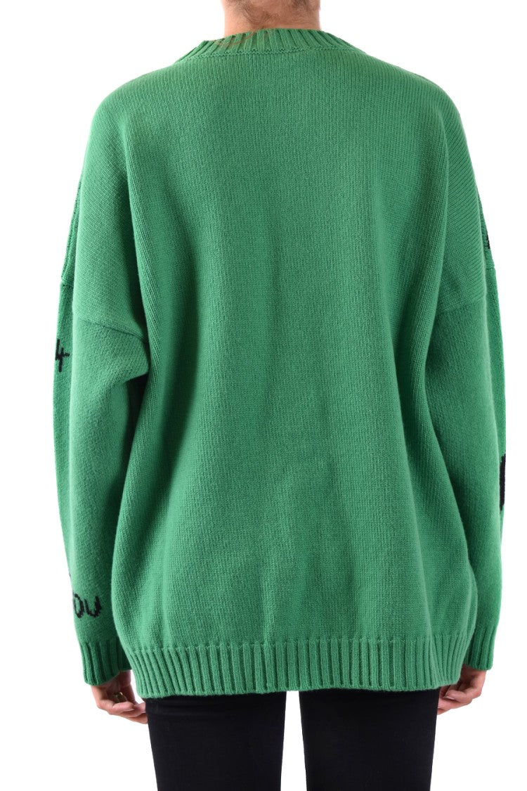 Philosophy Di Lorenzo Serafini Oversized Wool Sweater With Graphic Design