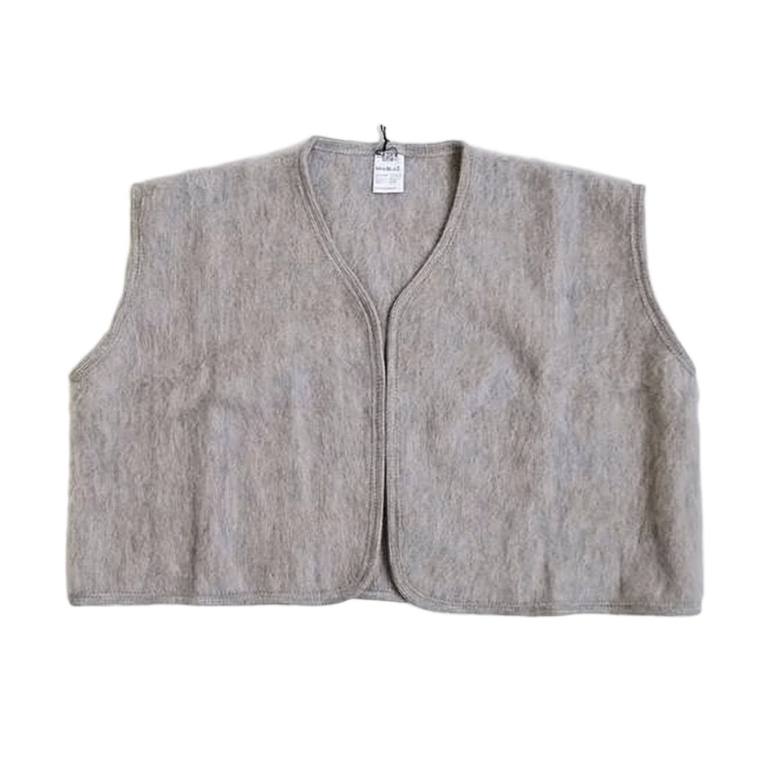 Baserange Woolen Sleeveless Vest With Relaxed Boxy Fit