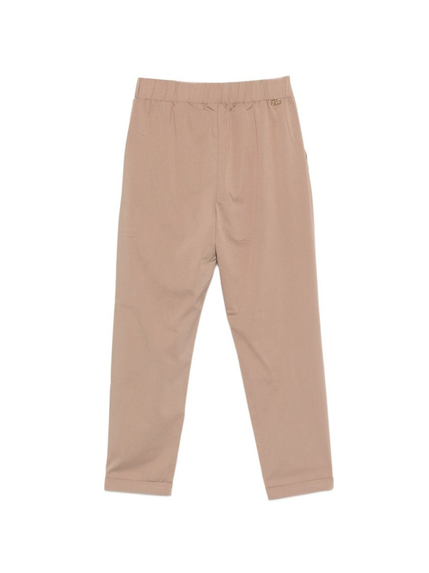 Liu Jo Cropped Elastic Waistband Casual Pants