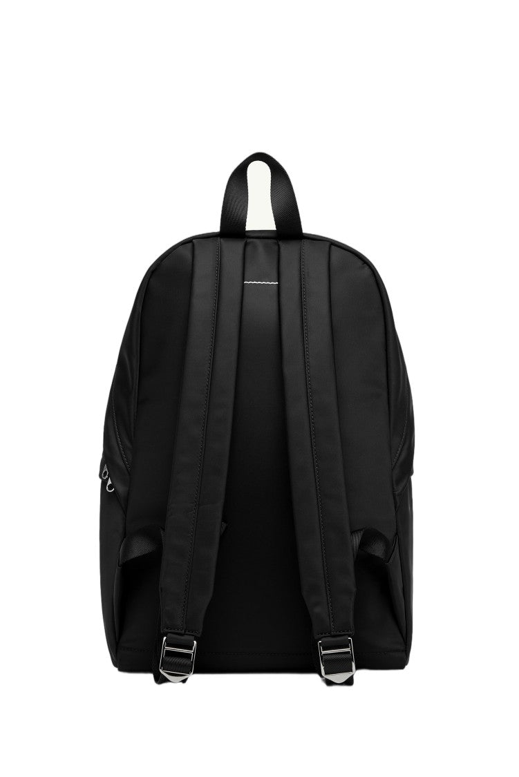 Mm6 By Maison Margiela Technical Nylon Backpack With Adjustable Straps And Numeric Patch