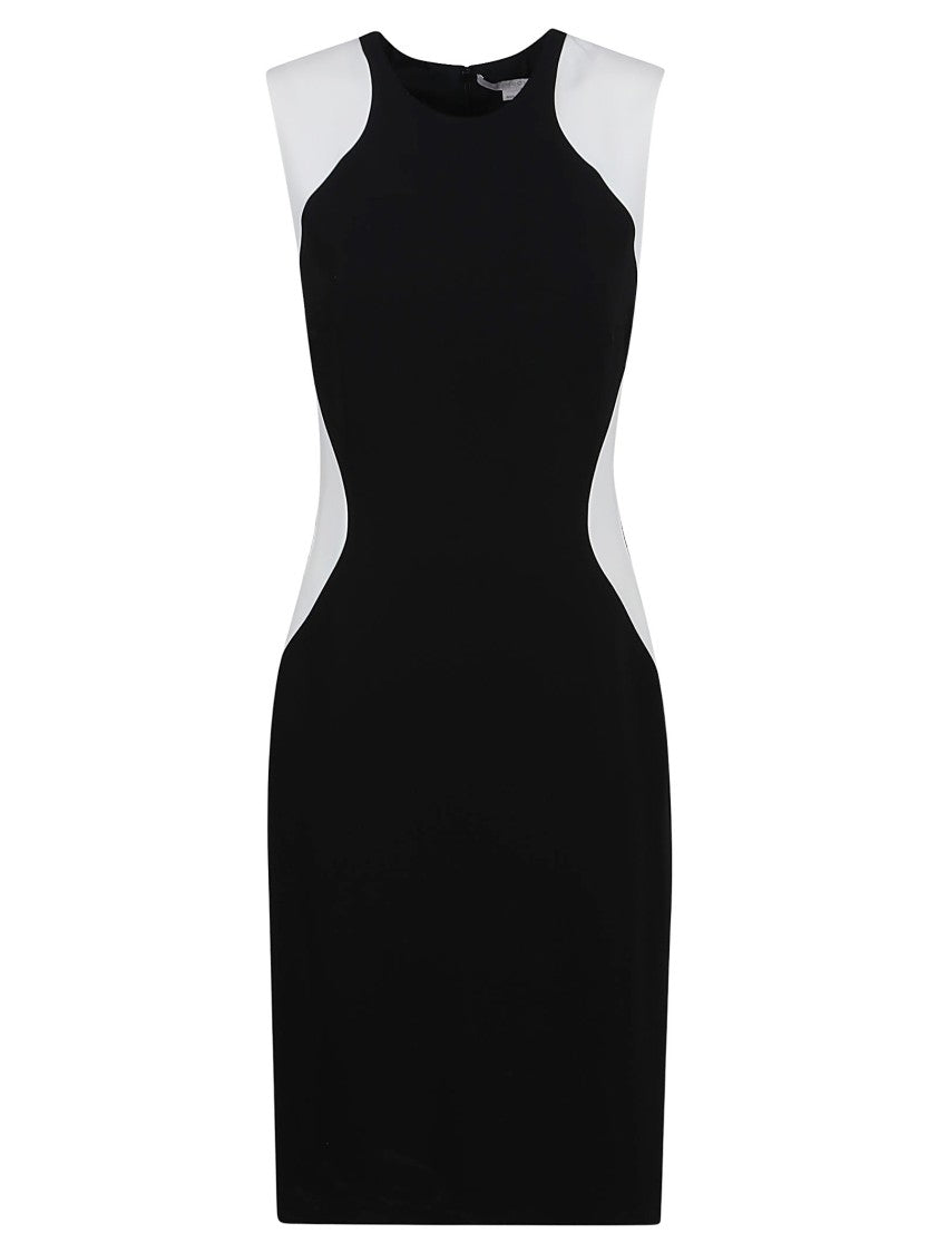Stella Mccartney Sleeveless Black Viscose Sheath Dress