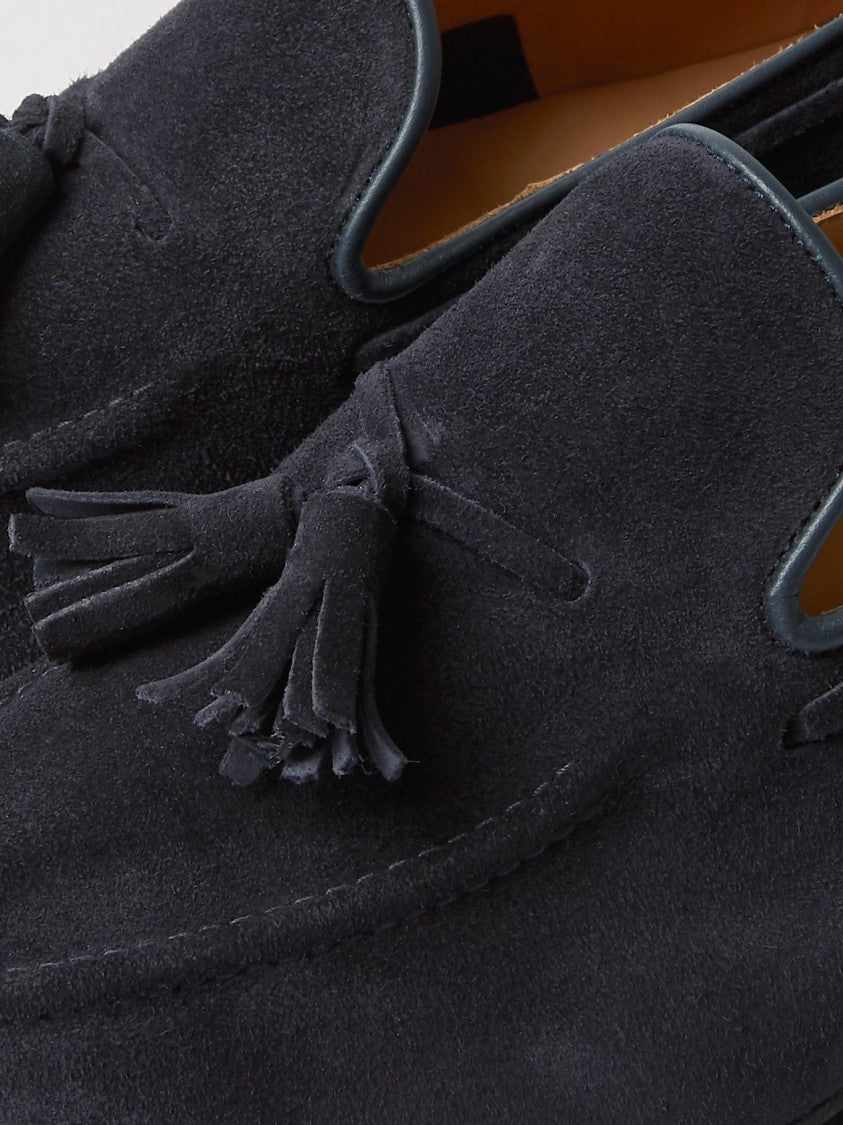 Tricker's Tassel Loafers Crafted From Suede