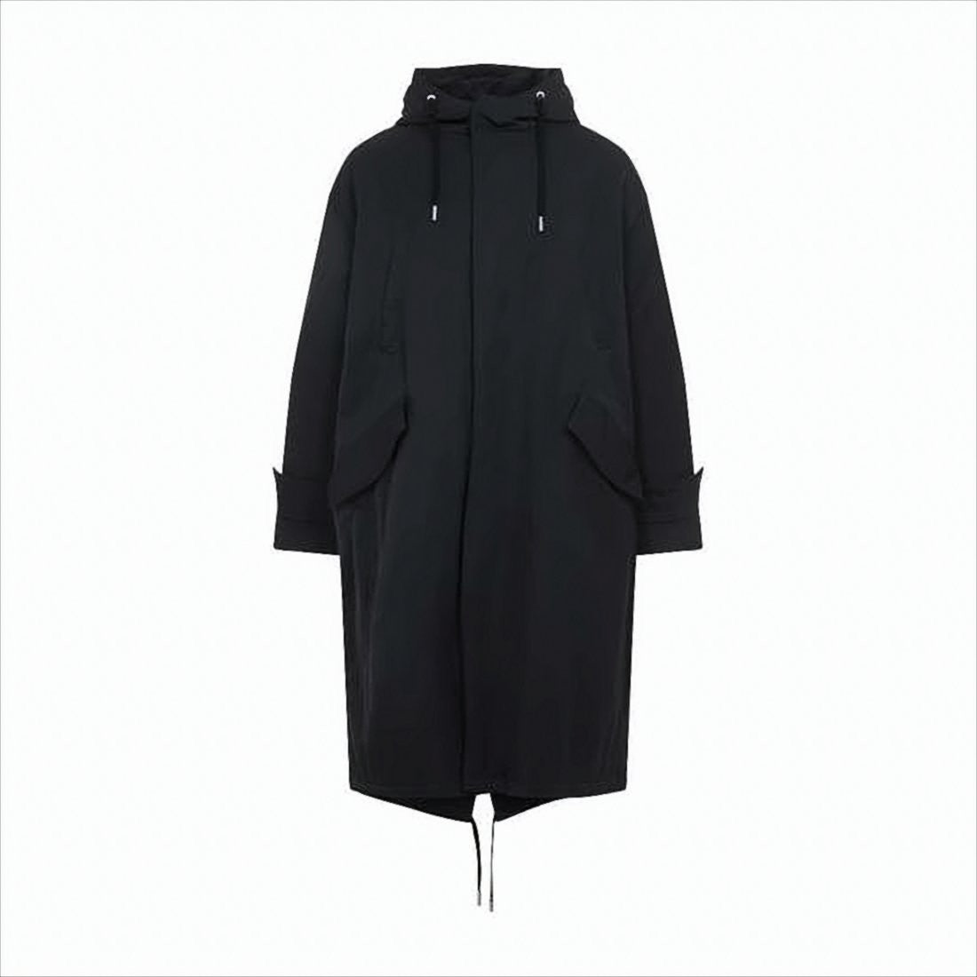 Ami Paris Hooded Long Padded Coat With Adjustable Features