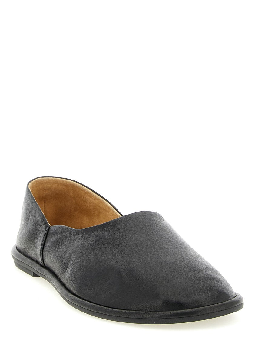 The Row 'Canal' Smooth Leather Slip-On Loafers