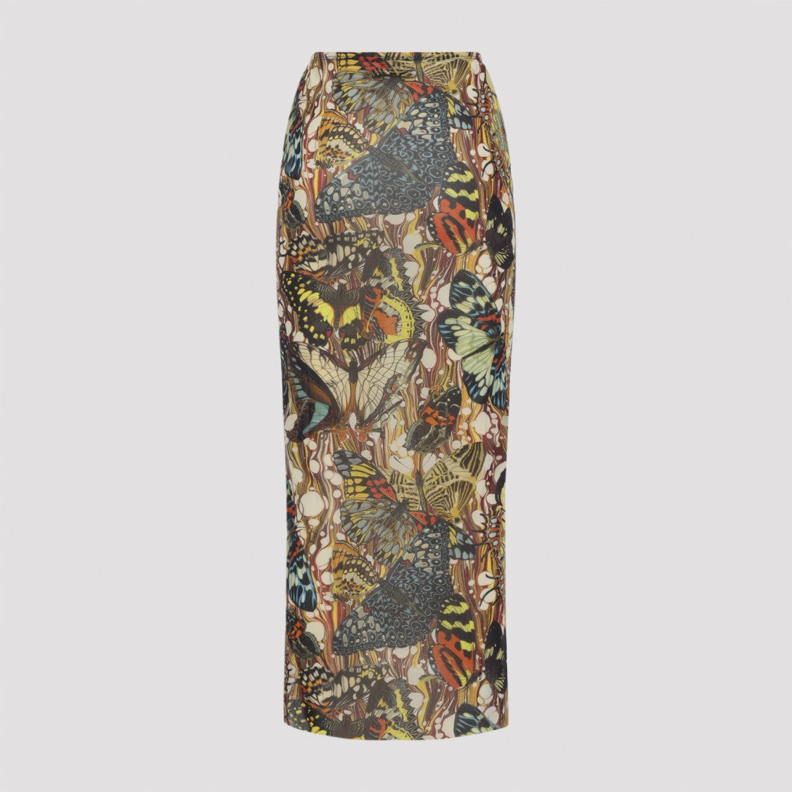 Jean Paul Gaultier Maxi Skirt With Butterfly Print
