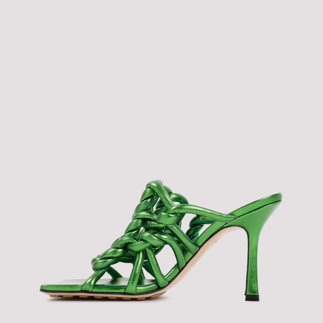 Bottega Veneta Green Stretch Mules