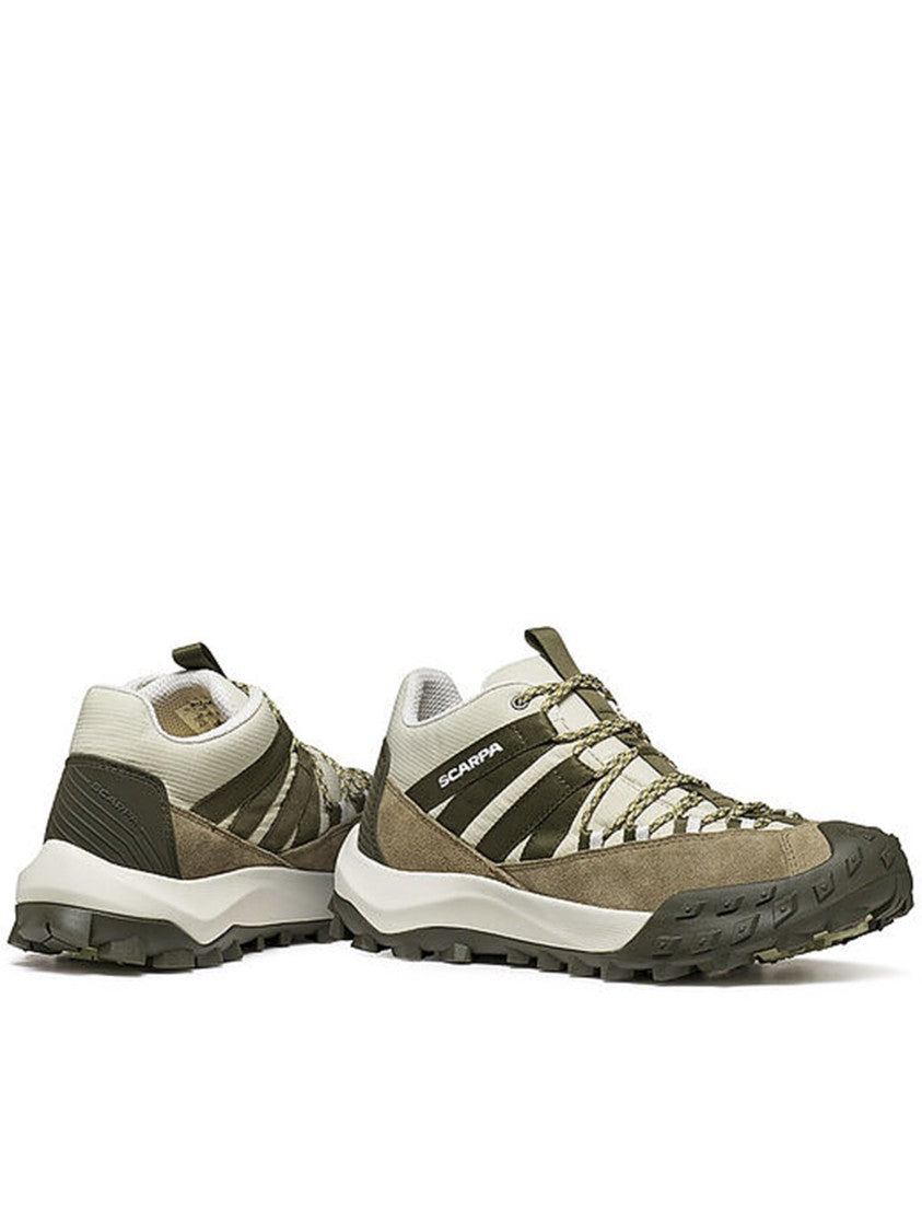Scarpa Olive Rove Suede Versatile Sport Sneakers