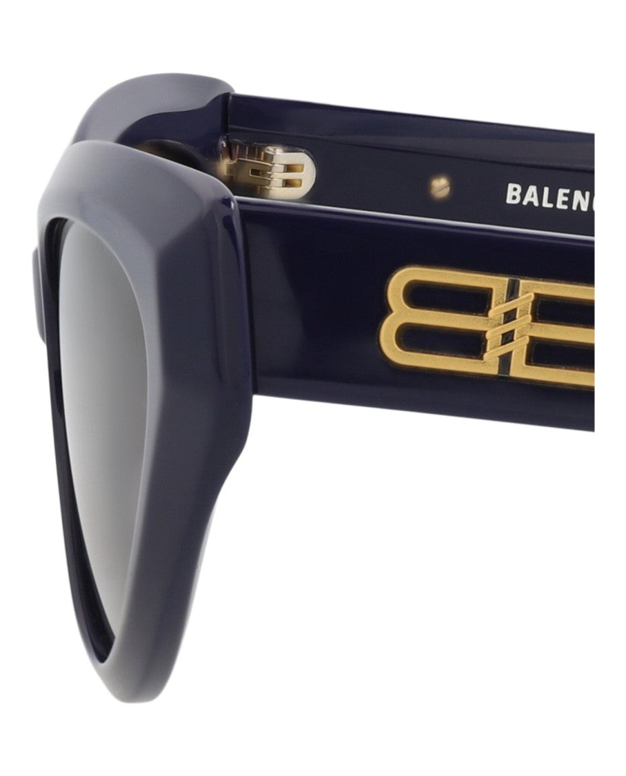 Balenciaga Cat Eye-Frame Recycled Acetate Sunglasses With Gold-Tone Logo
