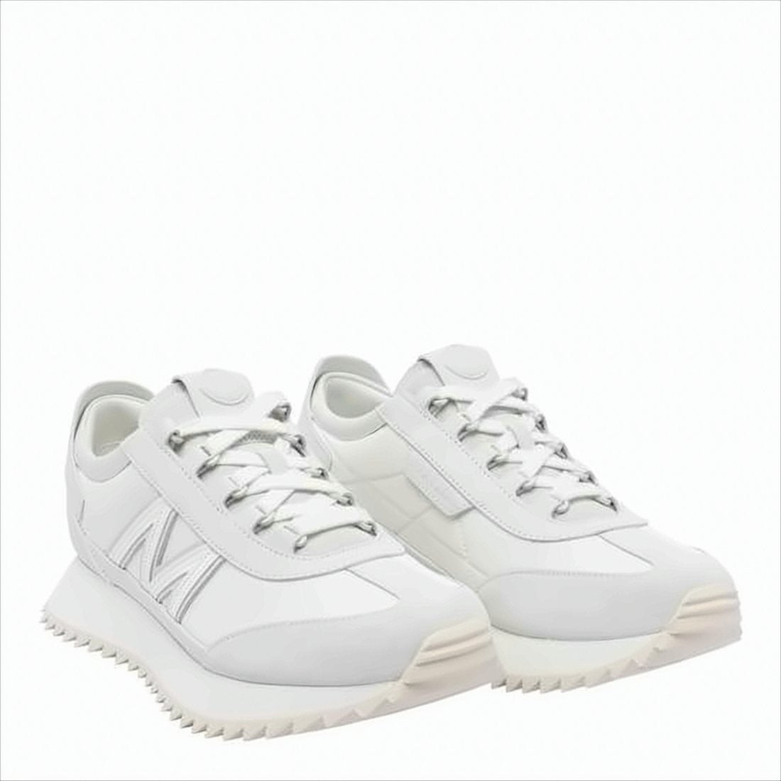 Moncler White Sneakers With Zigzag Sole