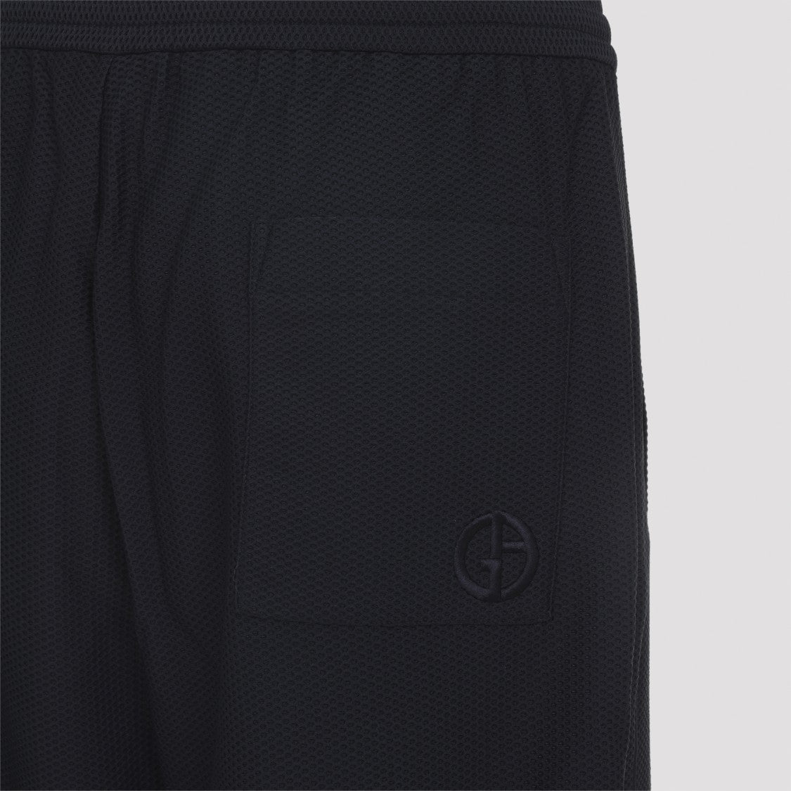 Giorgio Armani Straight-Leg Trousers With Elastic Waistband And Tonal Logo