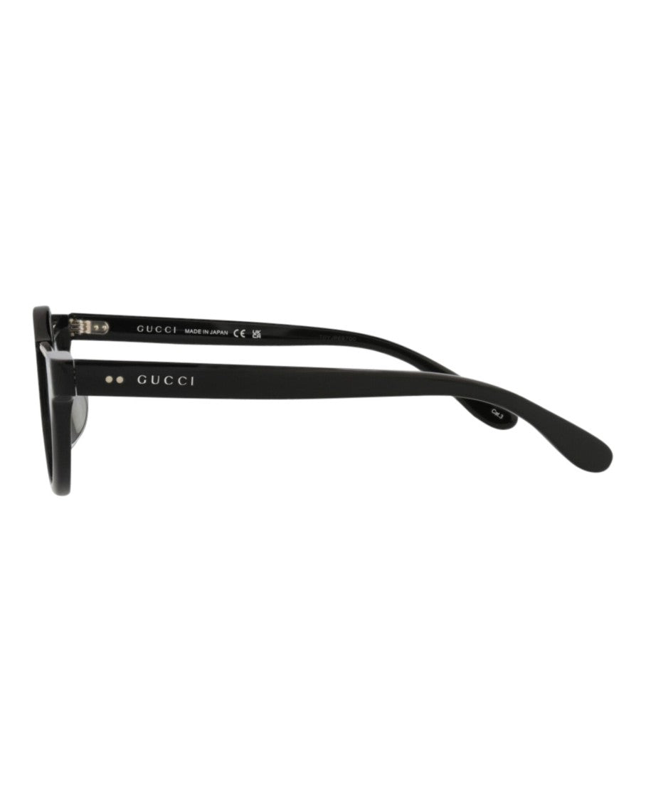 Gucci Round-Frame Acetate Sunglasses With Saddle Nose Bridge