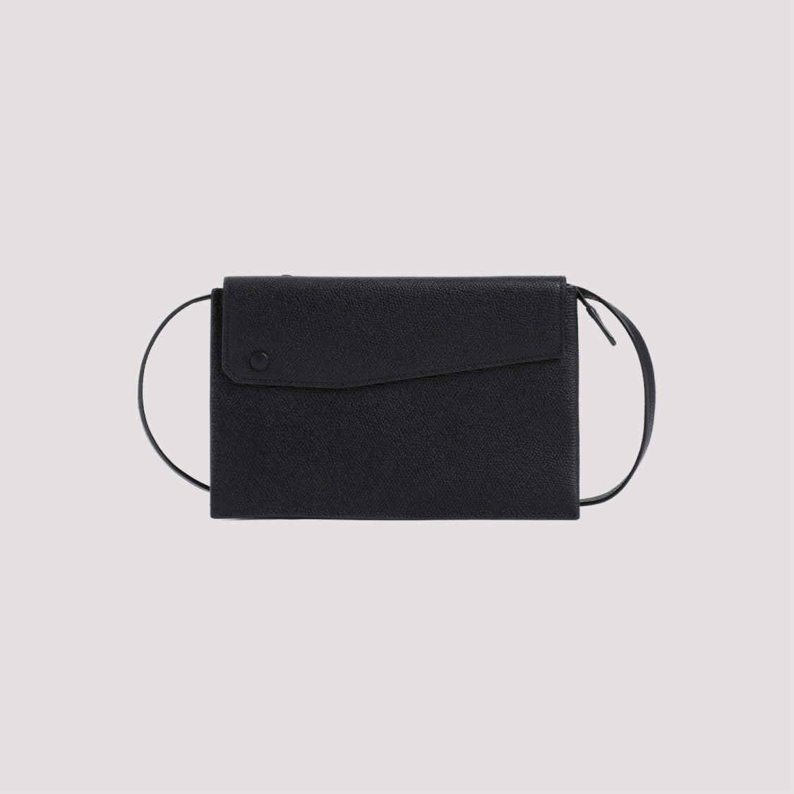 Valextra Black Calf Leather Trio Cross-Body Bag