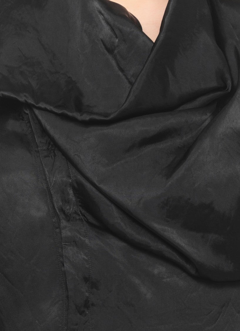 Rick Owens Black Sl Island Asymmetric Vest