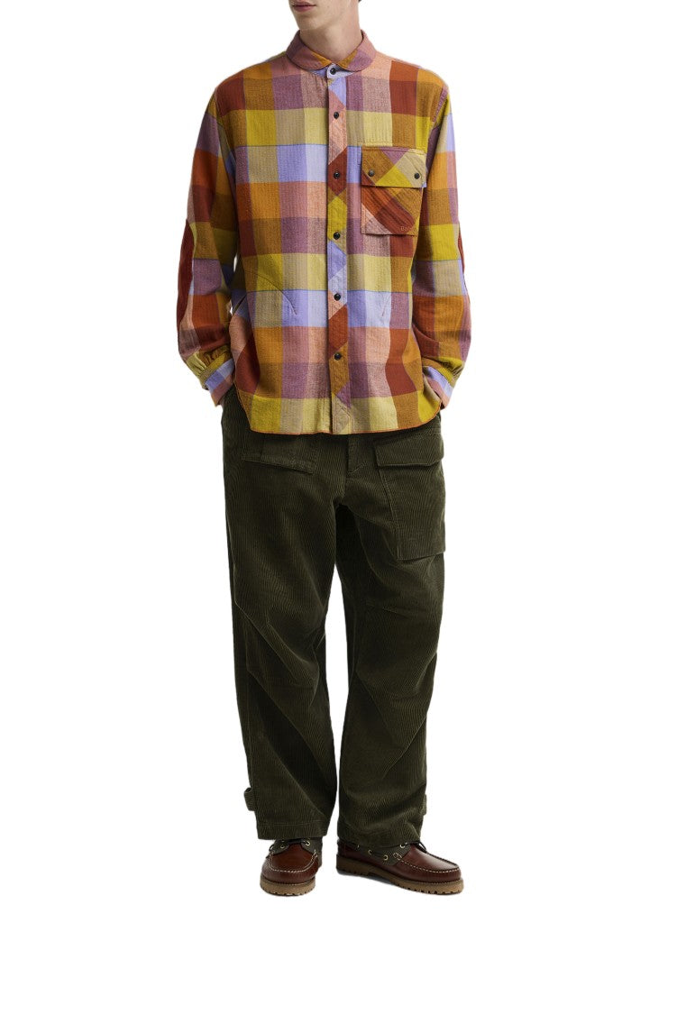 Barbour Multicolor Checked Button-Down Cargo Shirt