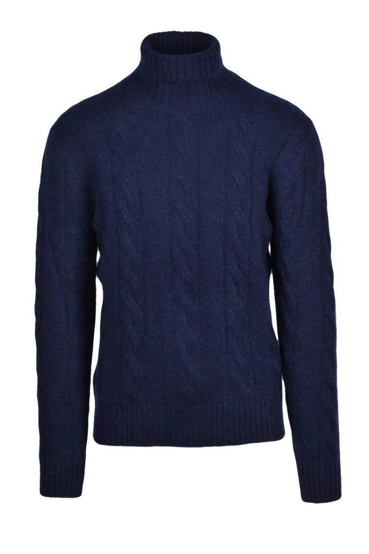 Eleventy High Neck Sweater Cashmere Silk