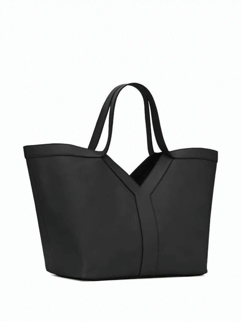 Saint Laurent Structured Calf Leather Y Tote Bag