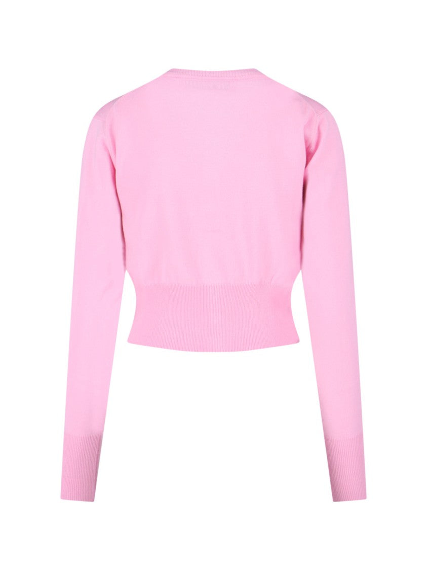 Vivienne Westwood "Bea" Cropped Cardigan Pink