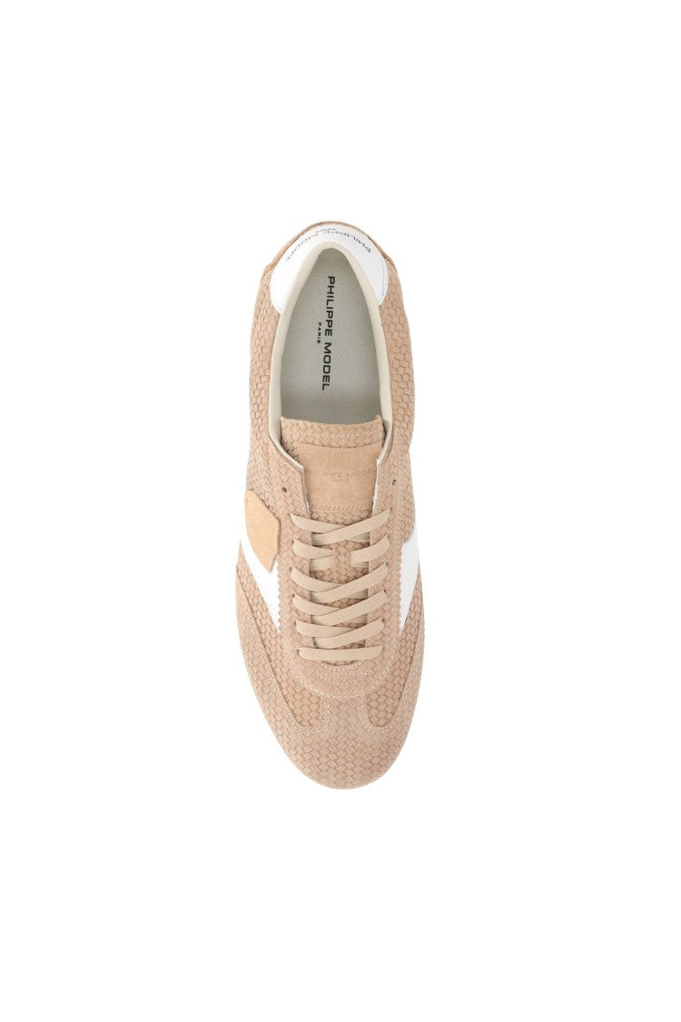 Philippe Model Planche Sabbia Retro Woven Leather Sneakers