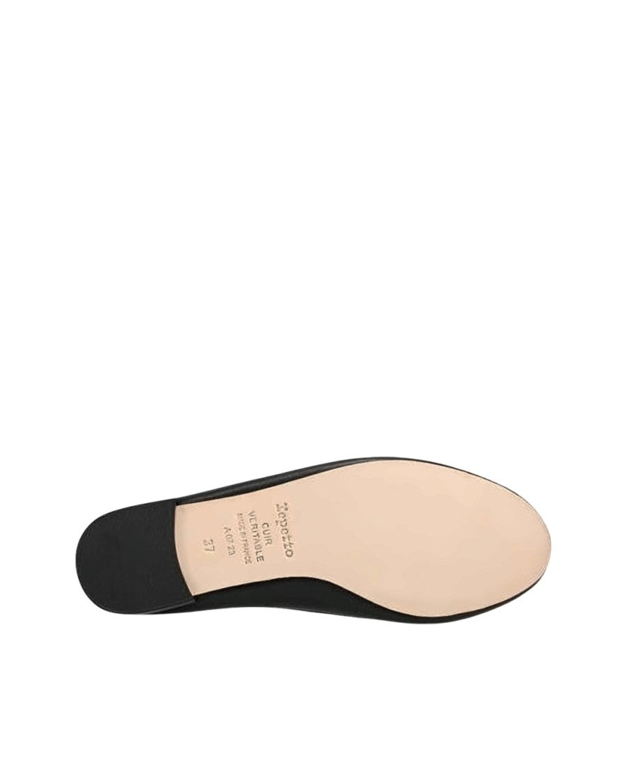 Repetto Leather Ballet Flats With Rounded Toe