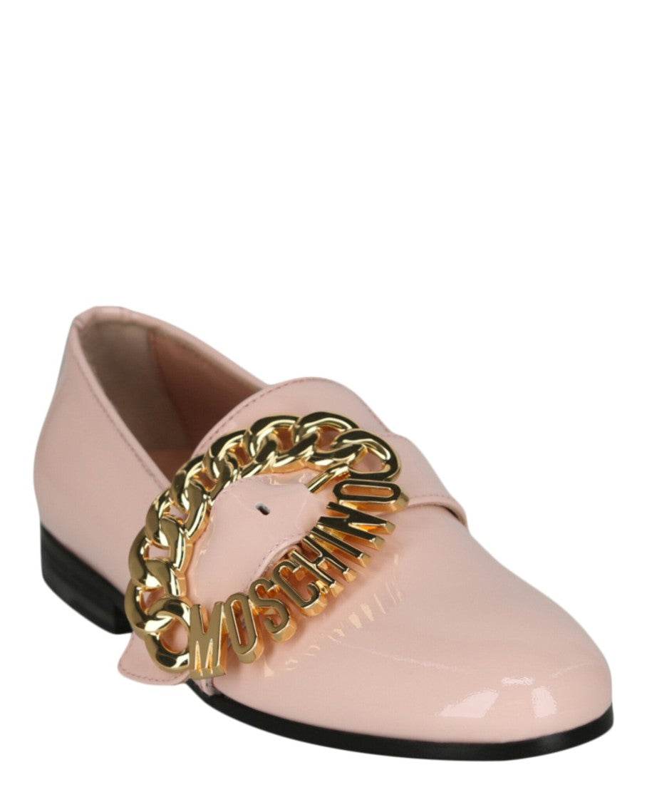Moschino Logo Buckle Loafers
