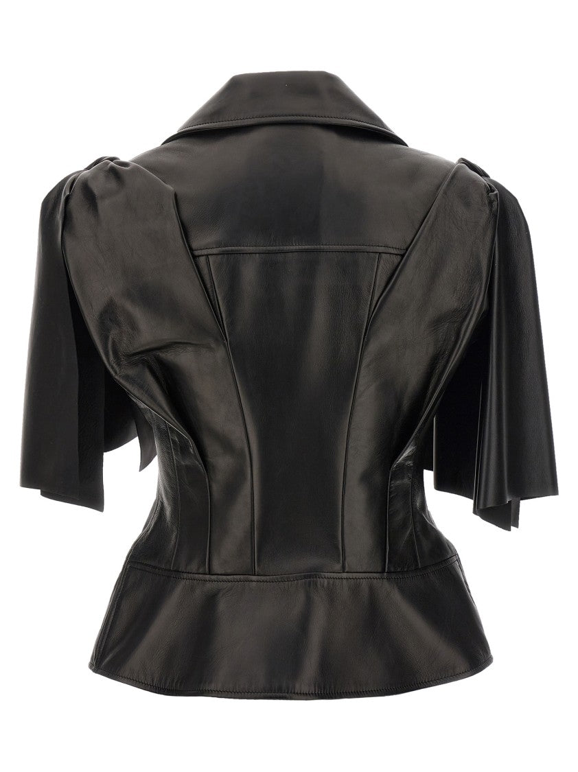 Mcqueen 'Bow Knot' Biker Vest