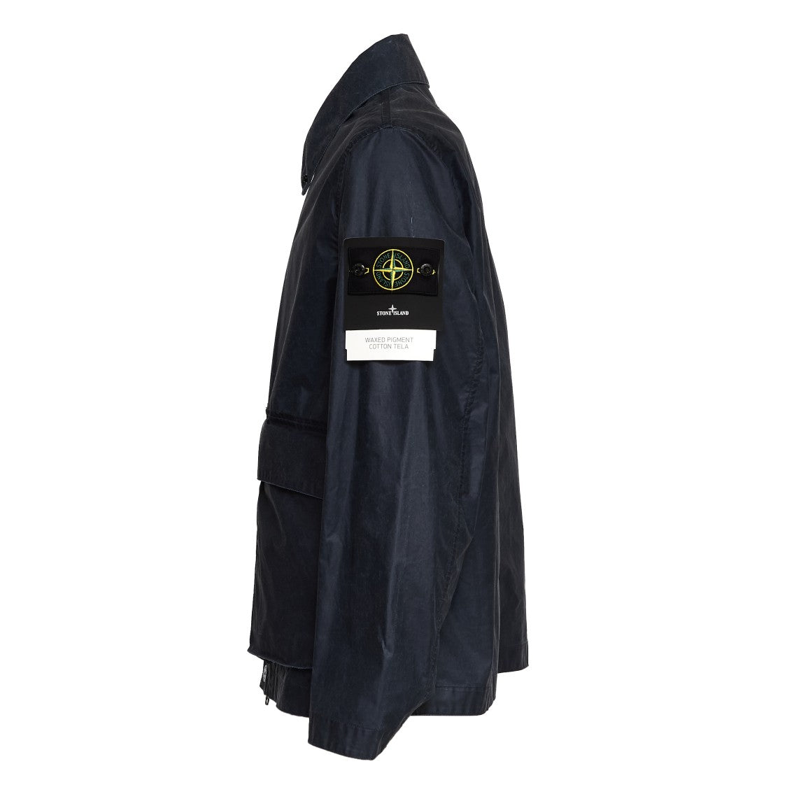 Stone Island Waxed Pigment Cotton Multi-Pocket Jacket