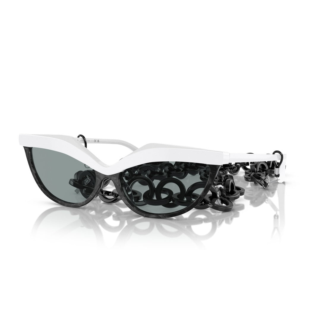 Luxottica 5070 Sole Cat-Eye Sunglasses With Chunky Chain Detail