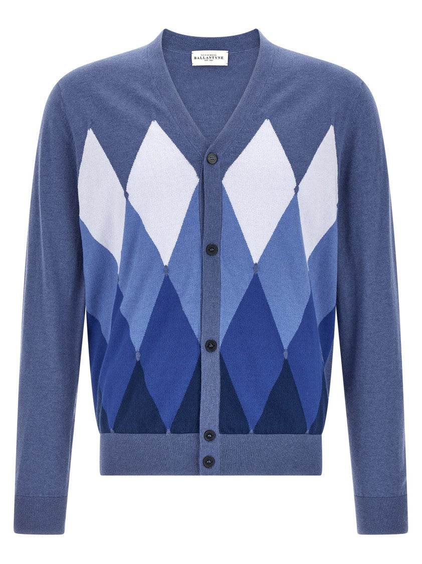 Ballantyne Argyle Pattern Cardigan
