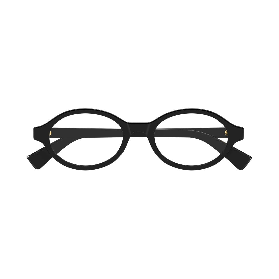 Bottega Veneta Bv1367o Rounded Frame Black Recycled Acetate Eyeglasses