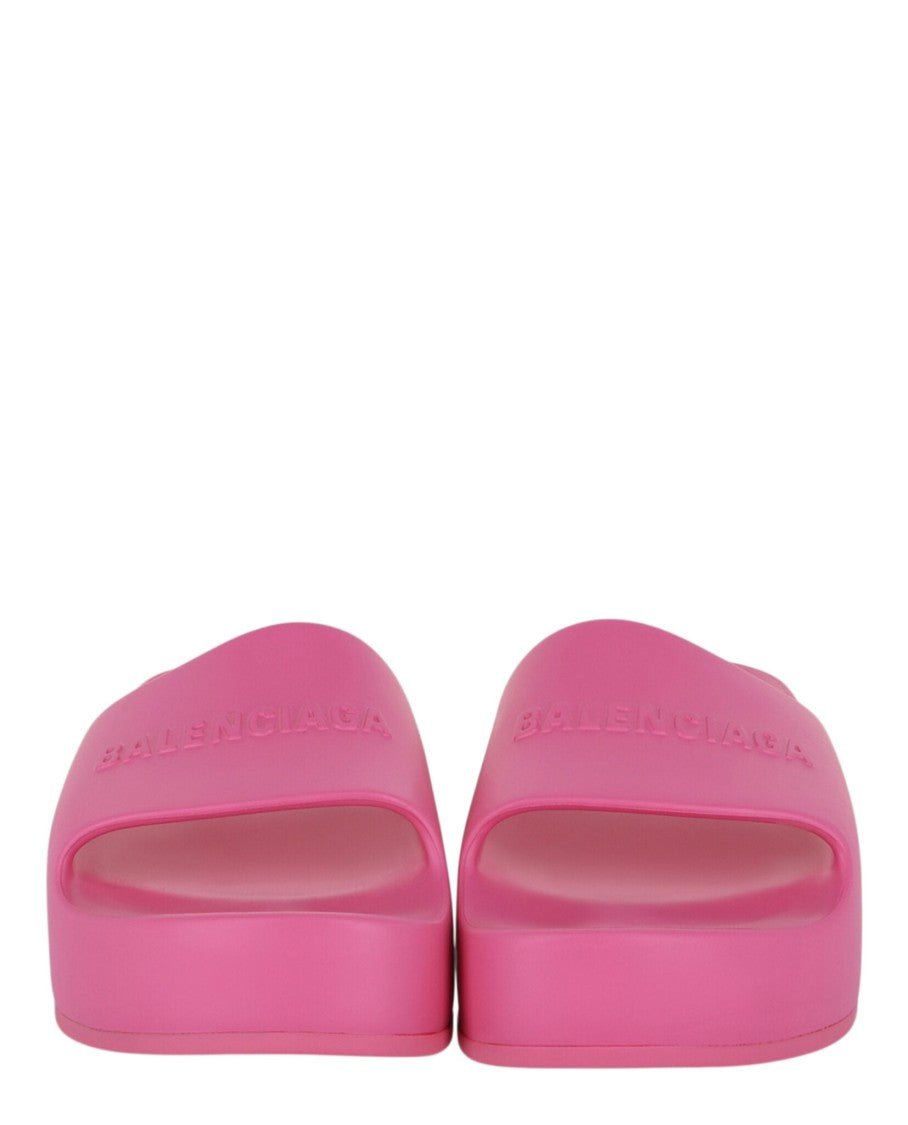 Balenciaga Chunky Logo Slide Sandals