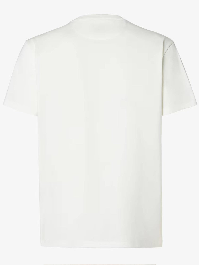 Fendi Short-Sleeved Crew Neck T-Shirt With Distressed Text Design