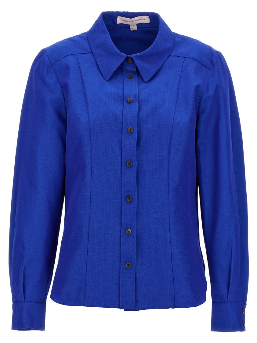 Carolina Herrera Cotton And Viscose Blend Tailored Shirt