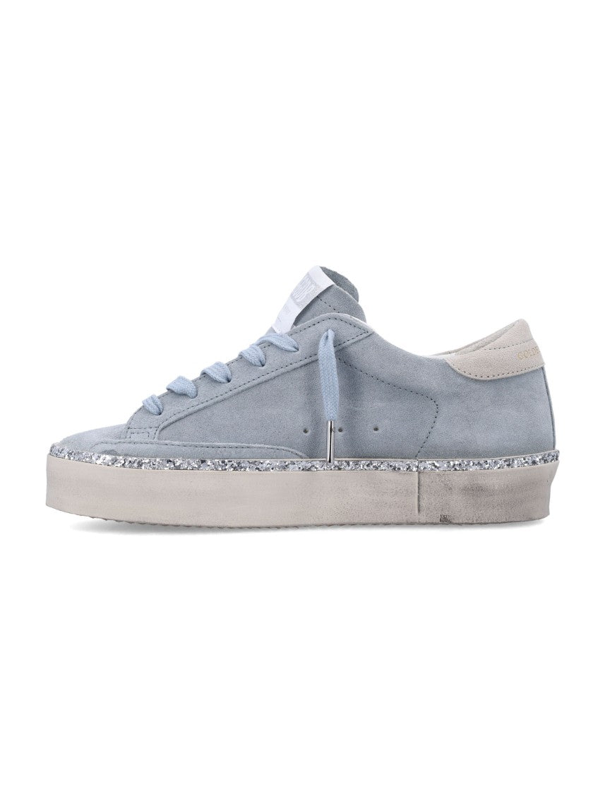 Golden Goose Hi Star Muted Blue Suede Low-Top Sneakers