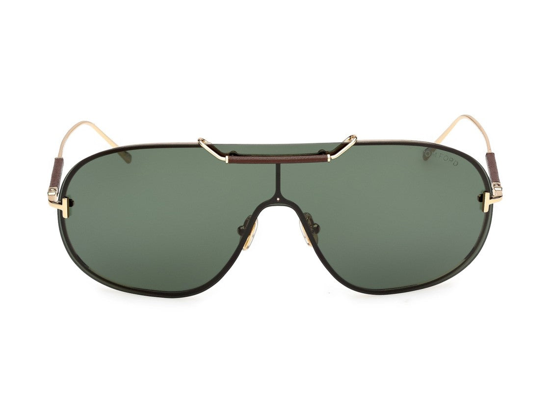 Tom Ford Gold Ft1309 Large Aviator Sunglasses