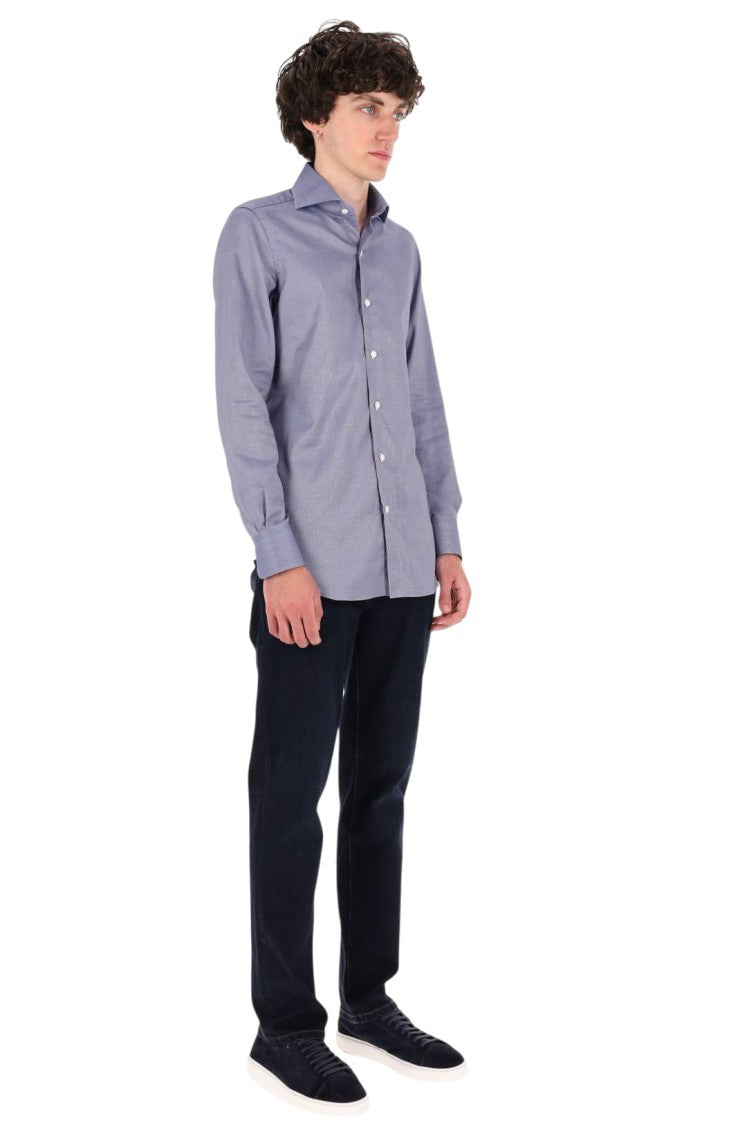 Finamore Milano Royal Oxford Cotton Shirt