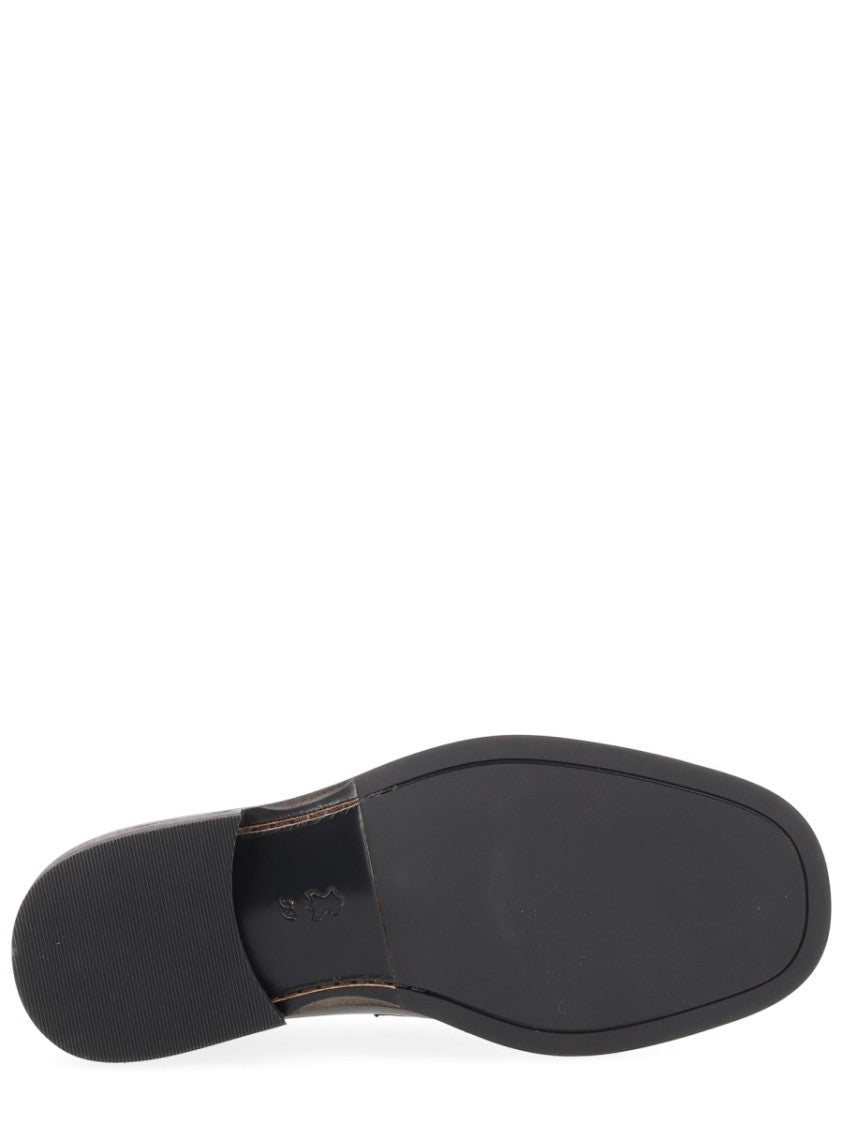 Our Legacy Neutral Light Penny Loafer Leather Loafers