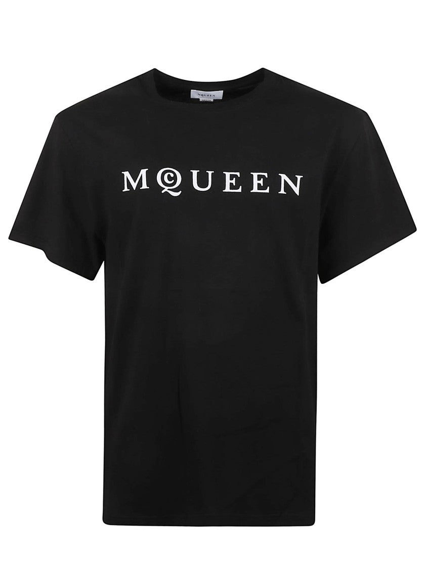 Alexander Mcqueen Relaxed Fit Black T-Shirt