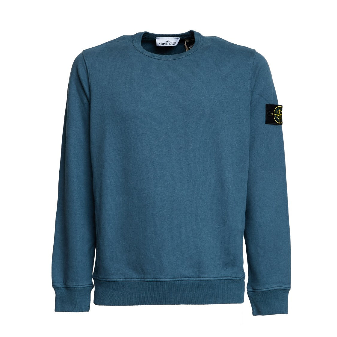 Stone Island Brushed Organic Cotton Fleece Crew Neck Sweatshirt