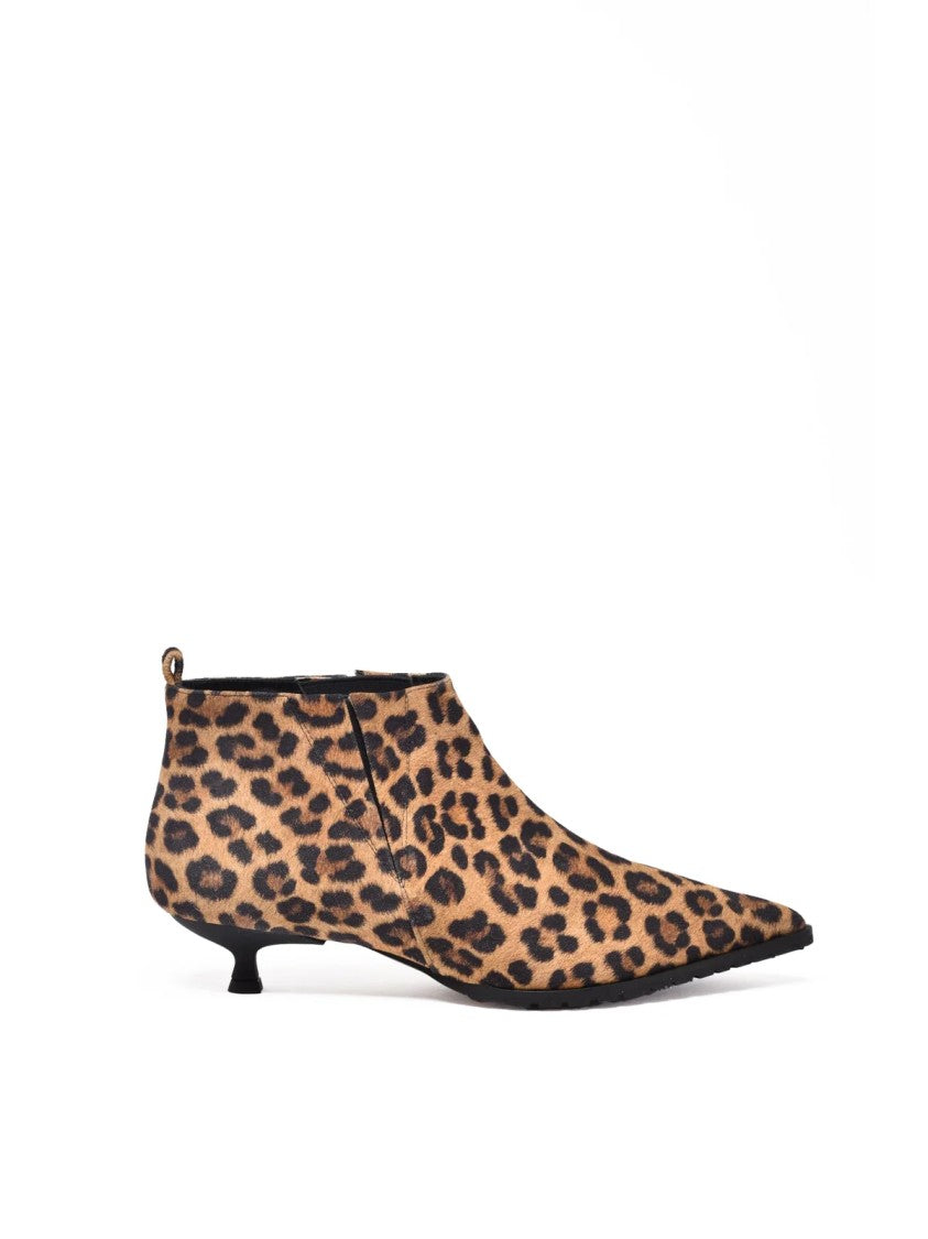 Fratelli Russo Leopard Suede Chelsea Ankle Boots
