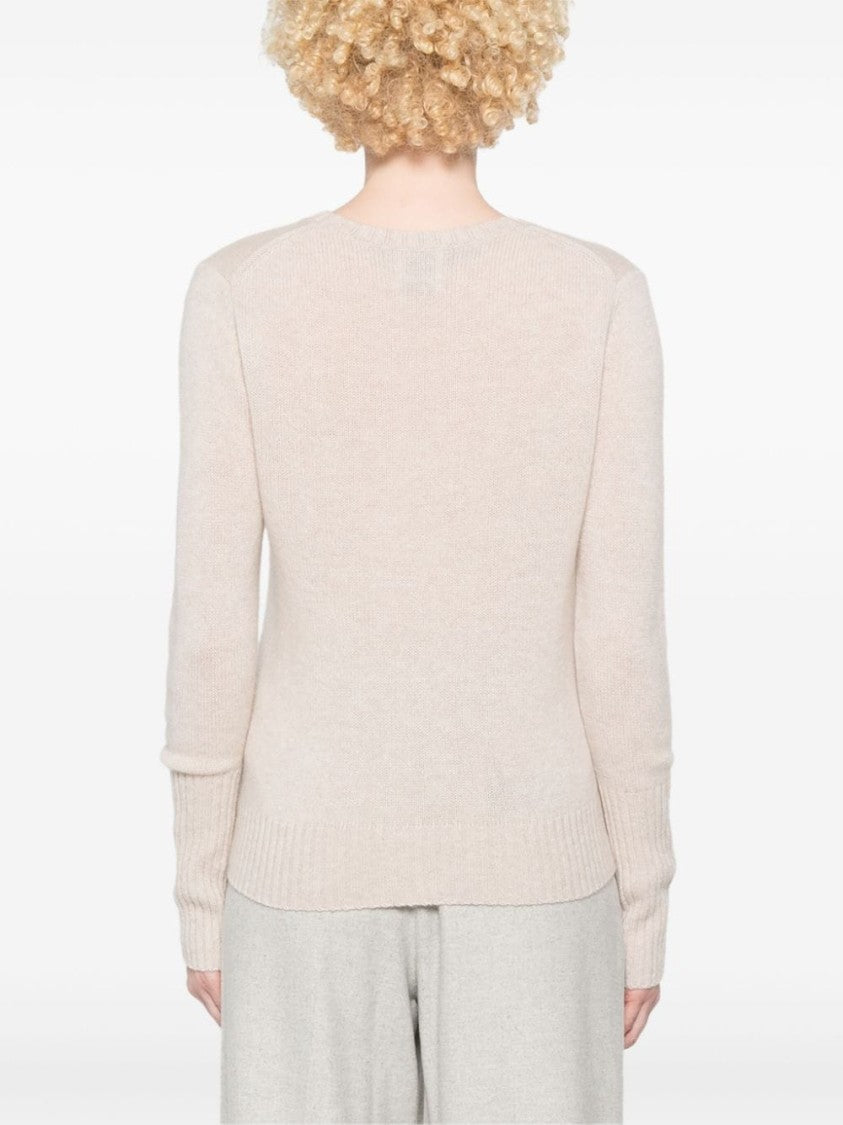 Allude Beige Cashmere Sweater
