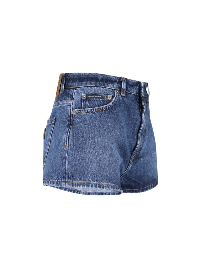 Dolce & Gabbana Blue Denim Shorts