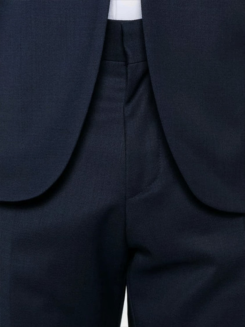 Hugo Boss Tailored Blue Suit Jacket With Structured Silhouette