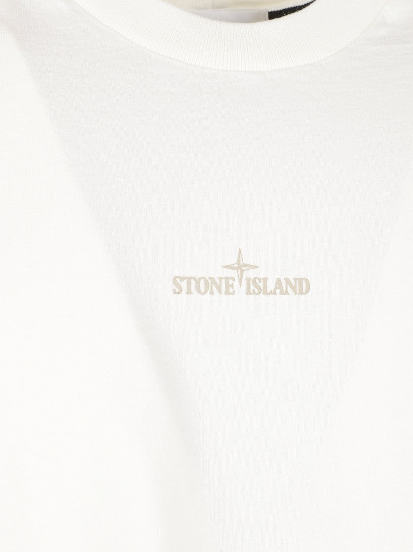 Stone Island Ivory Short-Sleeved T-Shirt