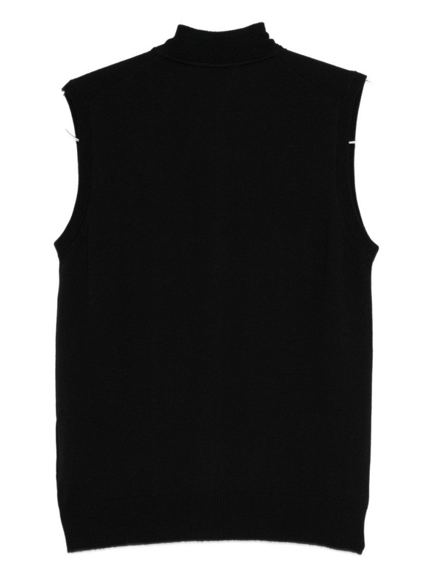 Alpha Studio Sleeveless Merino Wool Sweater