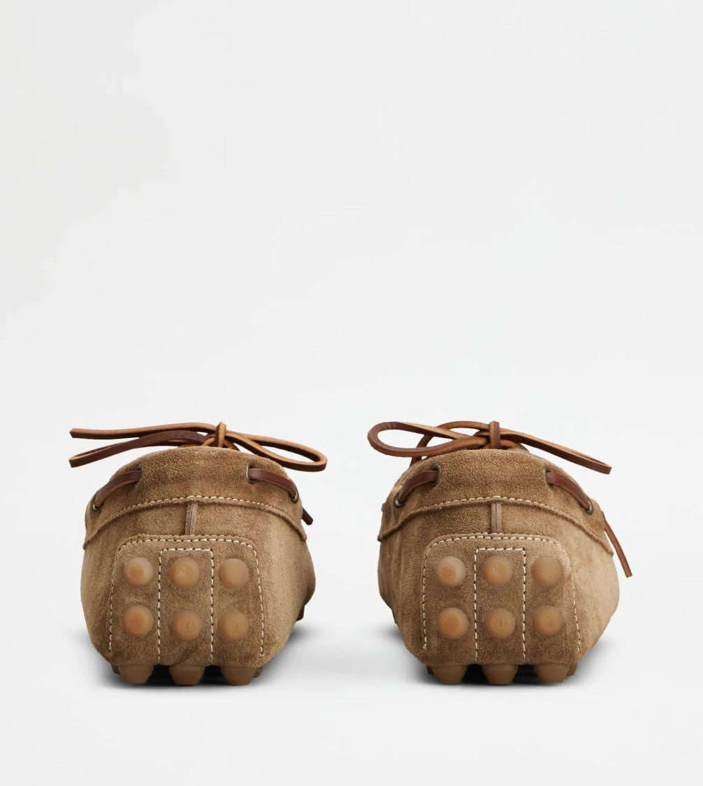 Tod's Contemporary Suede Calf Leather Boat Shoes